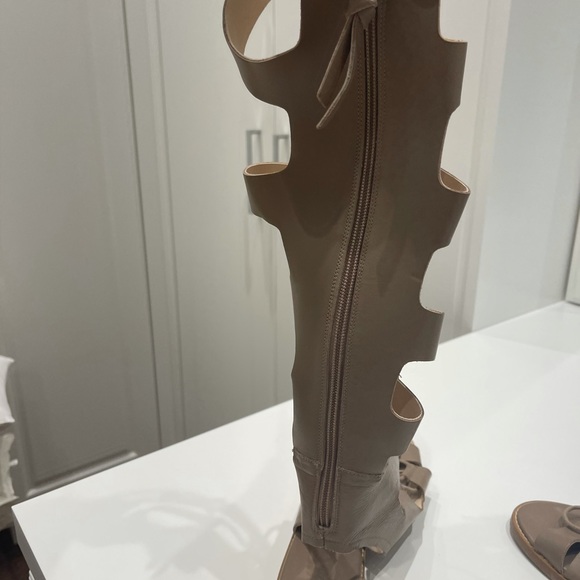 Taupe Zara Gladiator Sandals - Picture 4 of 5